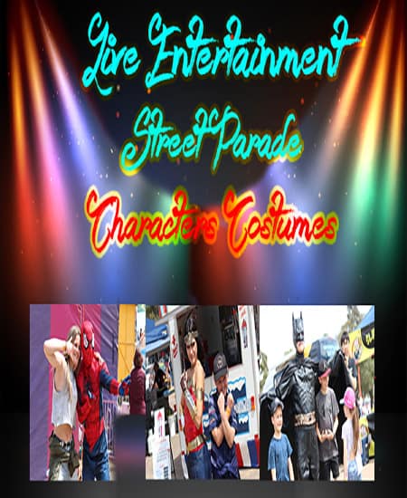 Street Parade_Entertainers street character Live Entertainment